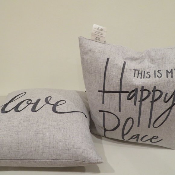 Throw Pillow Rodeo Home 100% Feather Filled Set of 2 Decorative Bed Couch Sofa - Picture 9 of 12